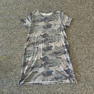 Abercrombie camo t-shirt dress Sz L